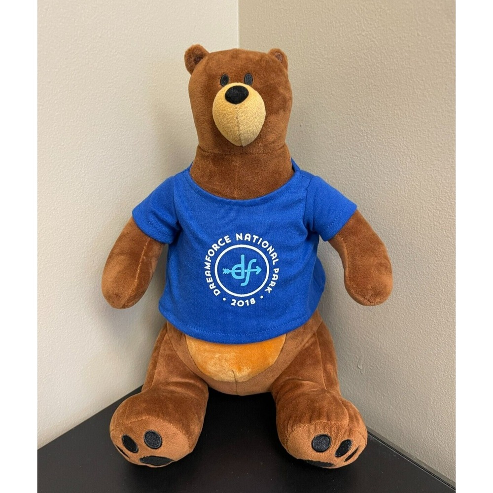 SalesForce Codey the Bear 12" Stuffed Plush Dreamforce National Park Shirt 2016